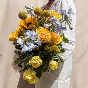 Authenticity floral design featuring natural, unpretentious blooms in an organic layout