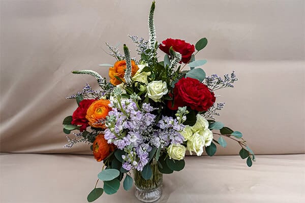 Gratitude bouquet showcasing warm-toned blooms symbolizing thankfulness